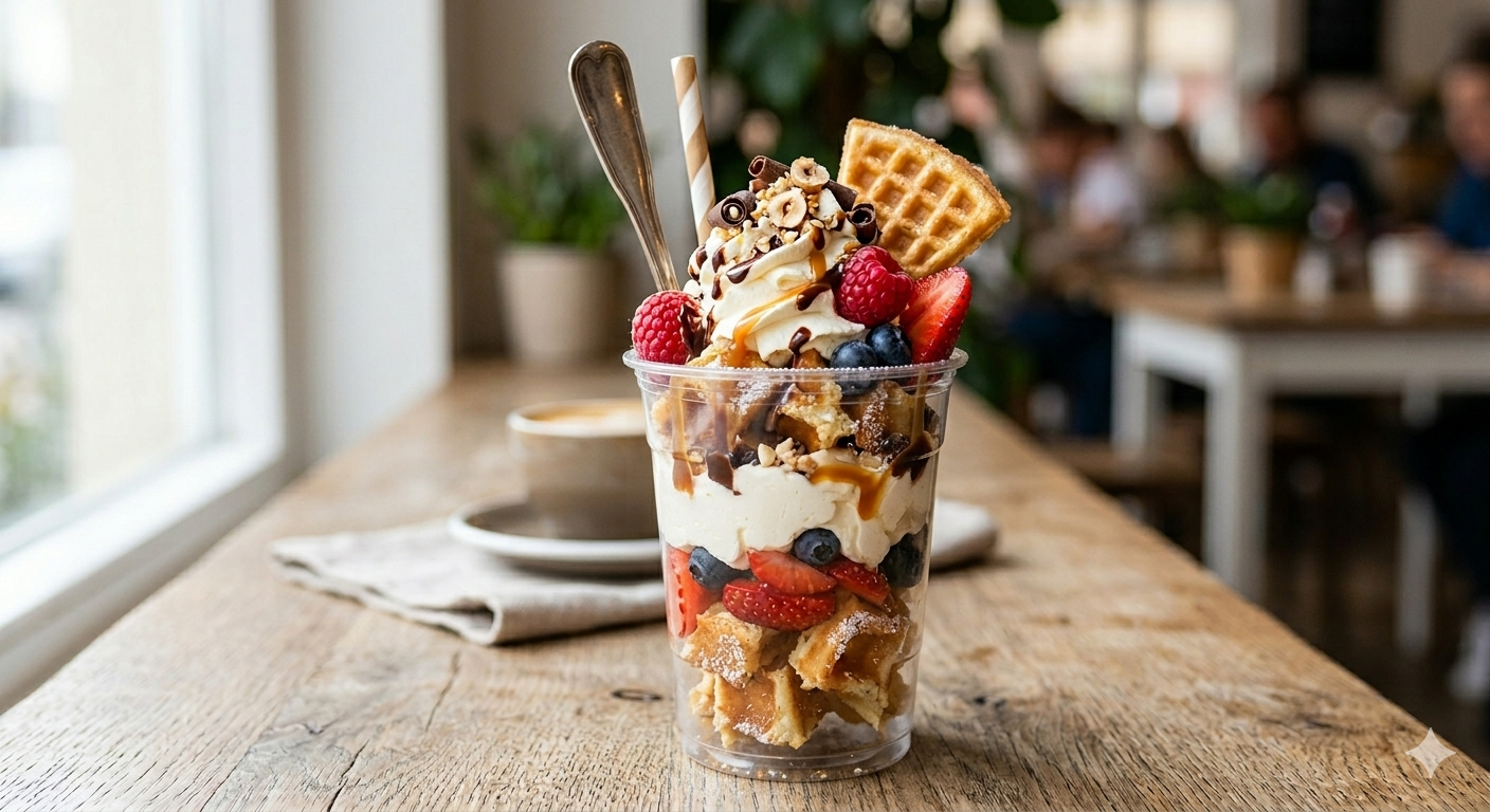 Renkli Bardak Waffle